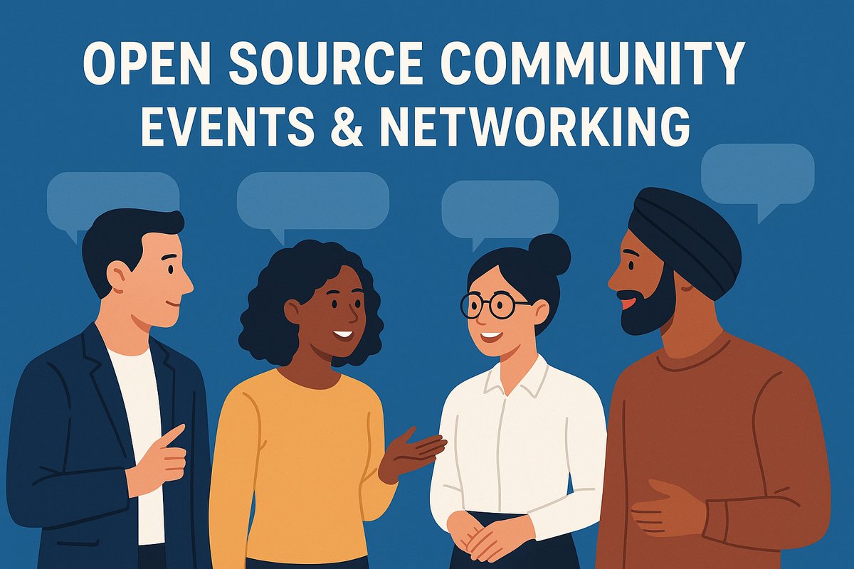 Visual representation of open source community events