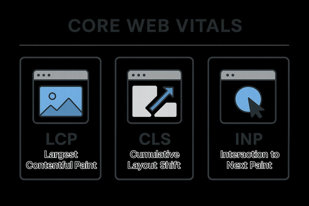 Diagram of Core Web Vitals metrics